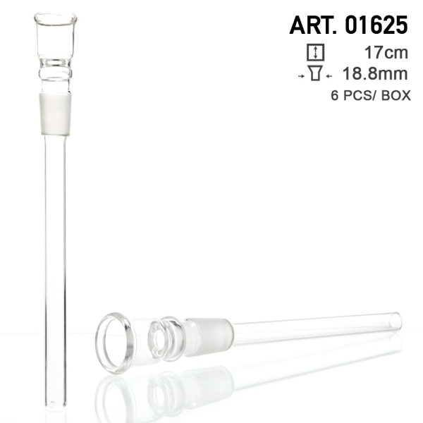 Glas Chillum 17cm 18,8er Schliff